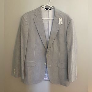 Brooks Brother Blue Seersucker Jacket 40L